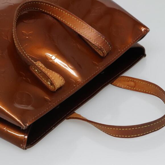 LOUIS VUITTON Monogram Vernis Reade PM Hand Bag Bronze M91146 - Picture 6 of 12